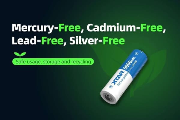 Xtar 21700 hk 5000 mAh 25A litiumjonbatteri