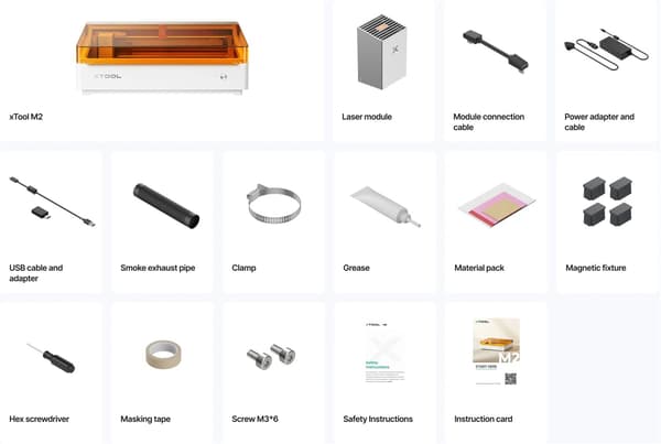 xTool M2 10W Basic - Laserskærer og -gravør