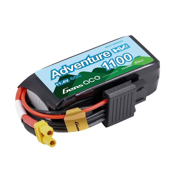 3s  1100mAh - 60C - Gens Ace Adventure XT30