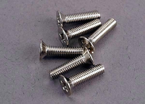 TRX-3176 Screws, 3x10mm Countersunk Self Tapping
