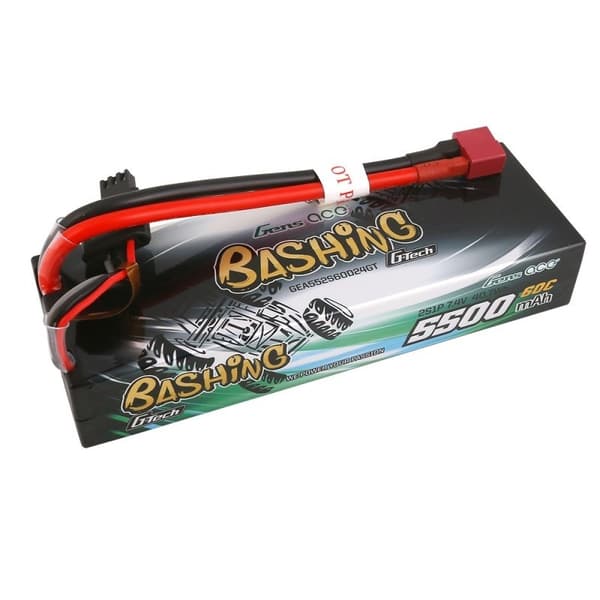 2s  5500mAh - 60C - Gens Ace Bashing G-Tech Deans