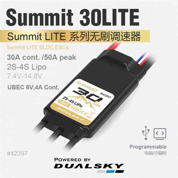 Dualsky Summit 30Lite 30A ESC 2-4S UBEC