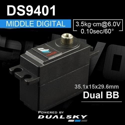 Dualsky DS9401 Digital Middel Servo 3.5kg/0.10s