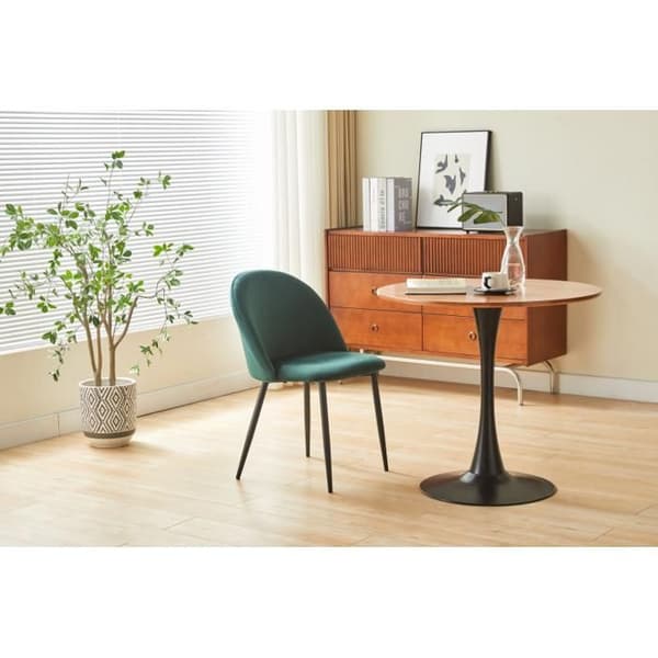 Chaise ISALYS i mörkgrön sammet