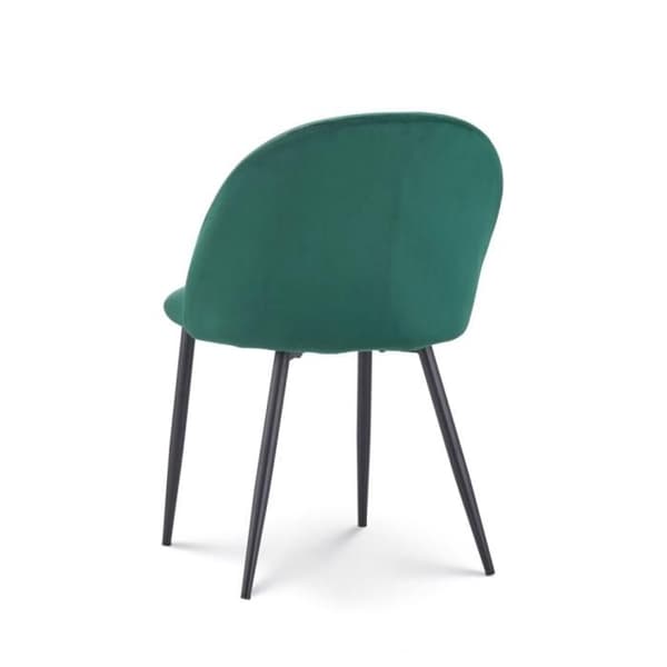 Chaise ISALYS i mörkgrön sammet