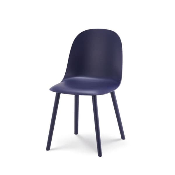 Designstol MILO i petrolblått resin