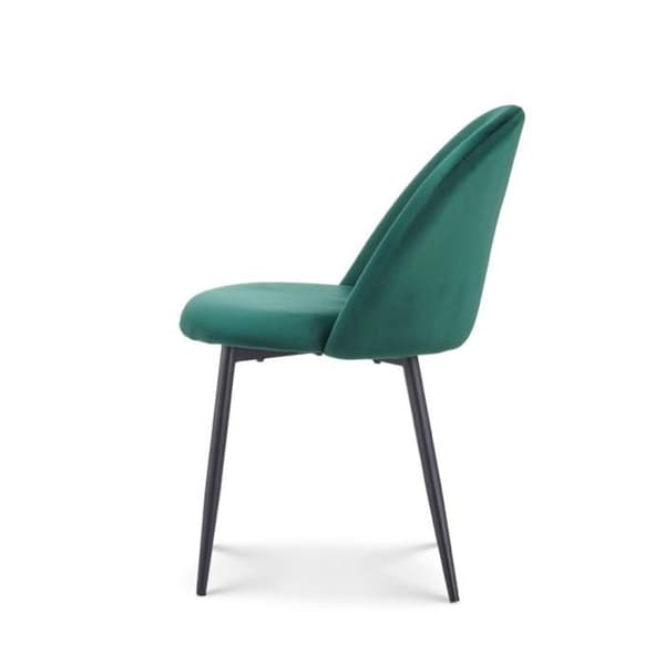 Chaise ISALYS i mörkgrön sammet