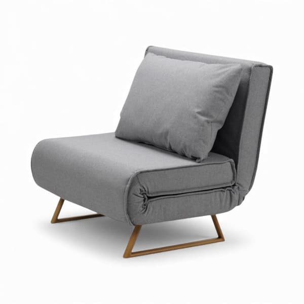 Fällbar enplats convertible soffa - Vahiné grå