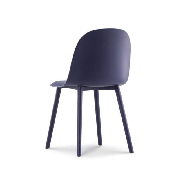 Designstol MILO i petrolblått resin