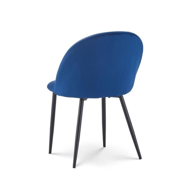 Chaise ISALYS i mörkblå sammet