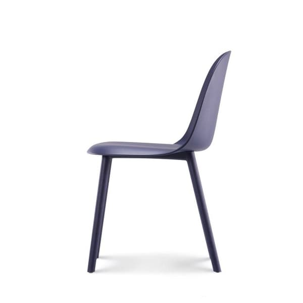 Designstol MILO i petrolblått resin