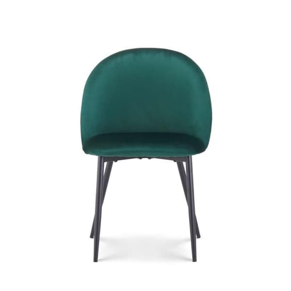 Chaise ISALYS i mörkgrön sammet