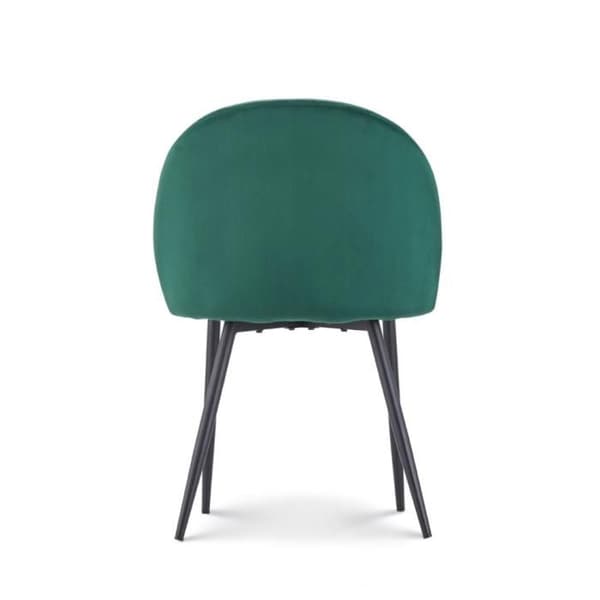 Chaise ISALYS i mörkgrön sammet