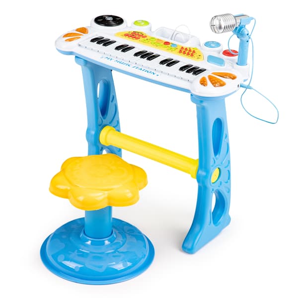 Barnkeyboard - Piano - med mikrofon - 45x21x60 cm