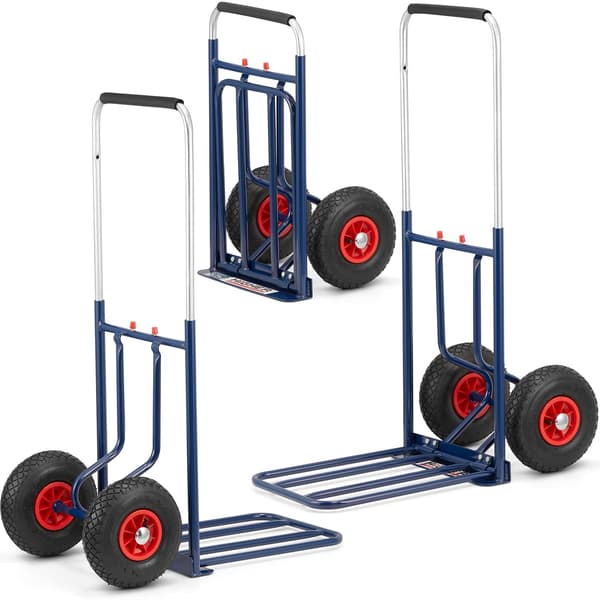 Sækkevogn - Sammenklappelig Dolly - op til 150 kg - blå