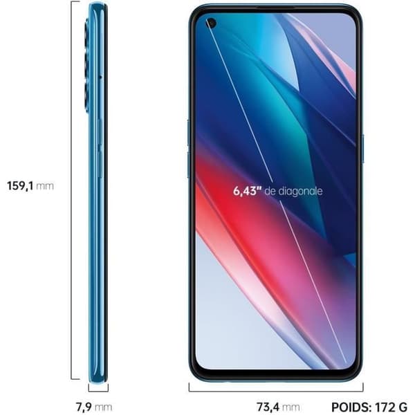 OPPO Find X3 Lite 5G 128GB Blå