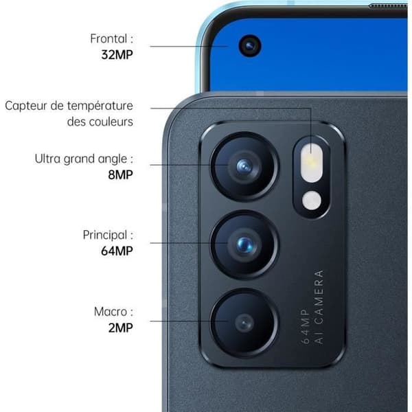 OPPO Reno6 5G 128GB sort