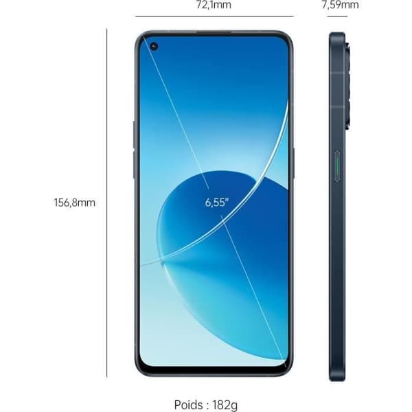 OPPO Reno6 5G 128GB sort