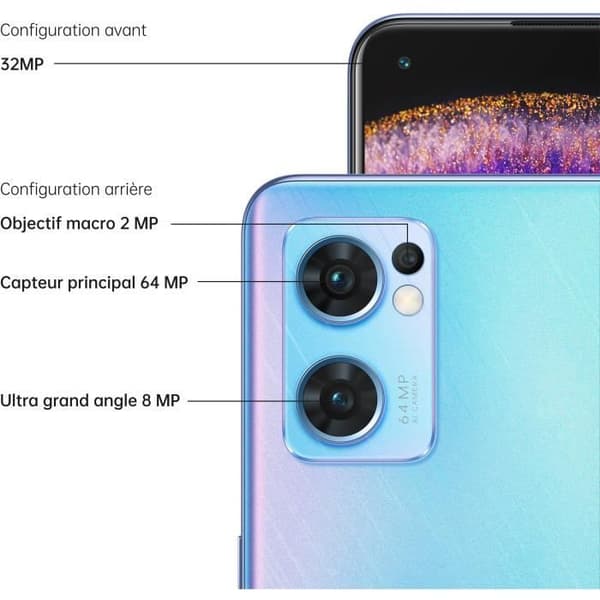 OPPO Find X5 Lite 256GB 5G Stjern blå
