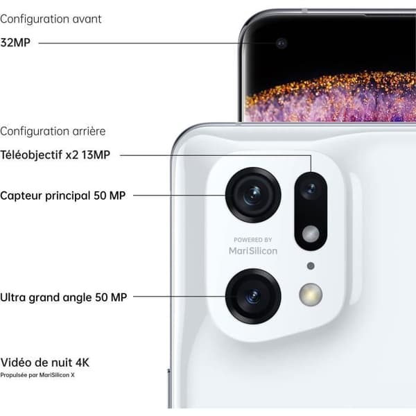 OPPO Find X5 Pro Smartphone 5G 256GB Dubbel SIM Fingeravtrycksensor