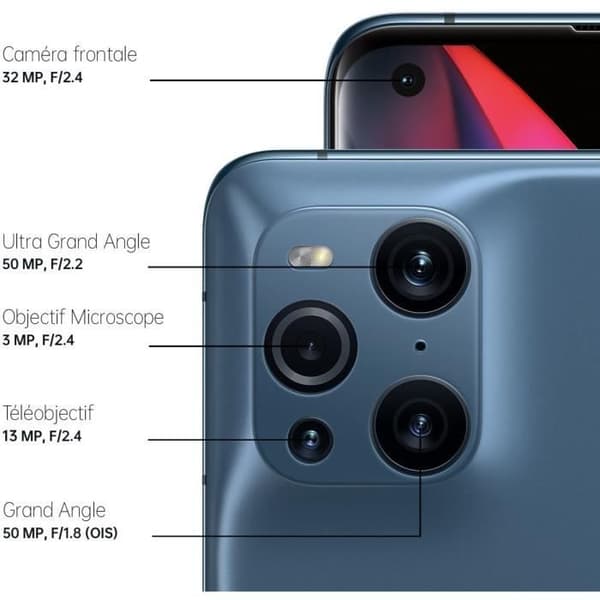OPPO Find X3 Pro 5G 256 GB blå