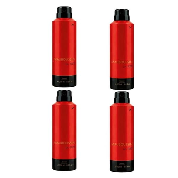 Mauboussin I Rød Deodorant til kvinder 200ml * 4