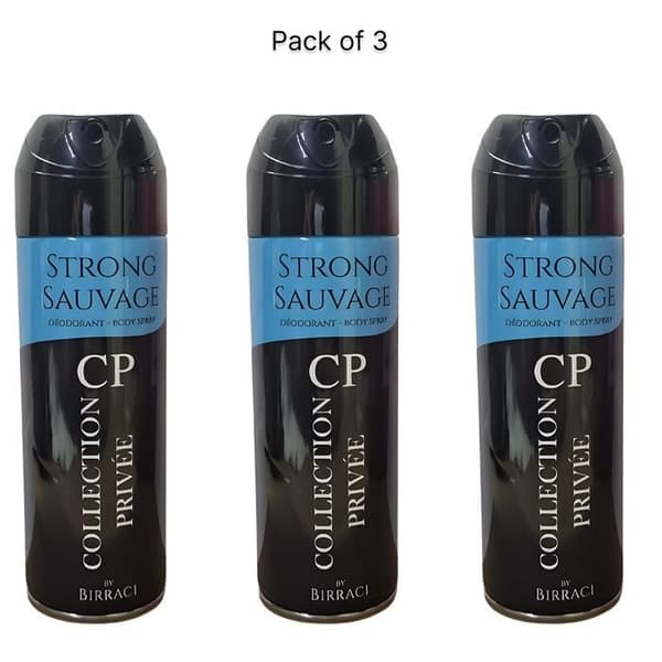 Collection Privée Strong Savage Deodorant för män 3*200ml
