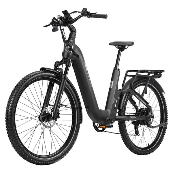 TTGO E-SUVO E-cykel, 70N·m momentsensor, 27,5*2,4 CST-dæk, hydrauliske skivebremser, mat titaniumgrå