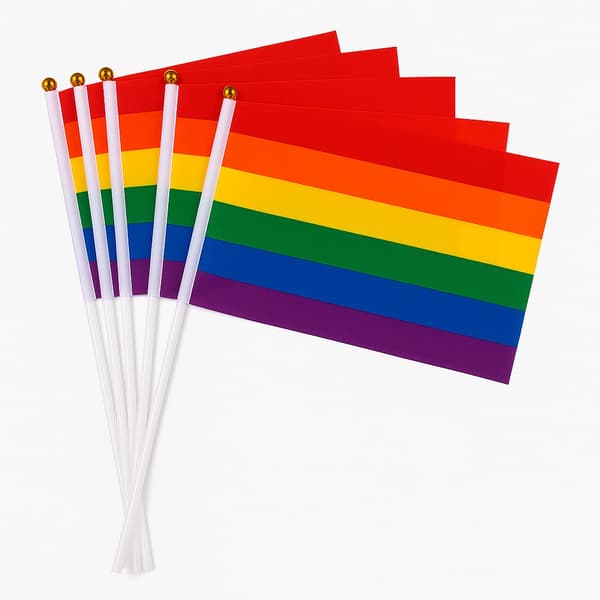 Pride håndflag – 5-pak