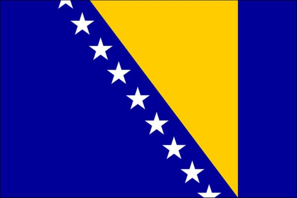 Flag fra Bosnien