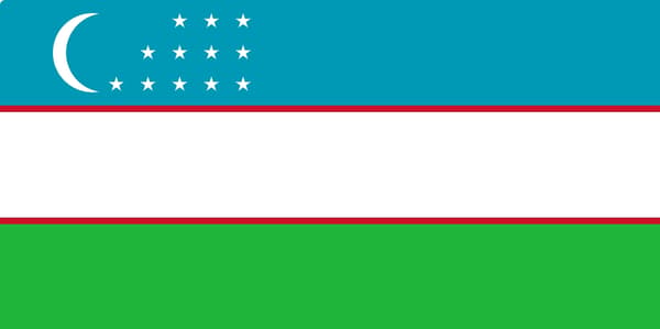 Flag fra Usbekistan