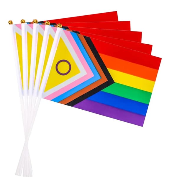 Pride håndflag – 5-pak