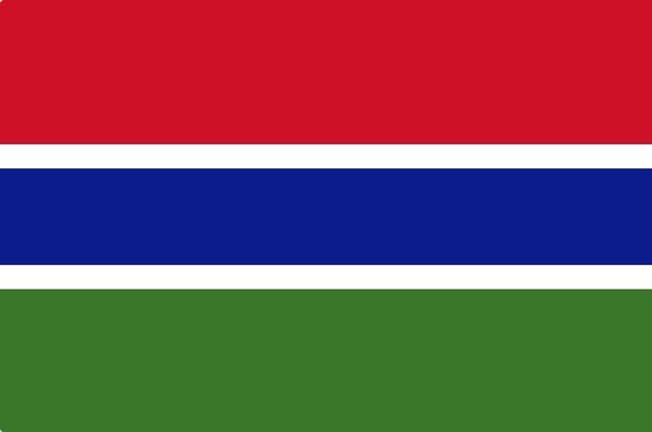 Gambia flagg