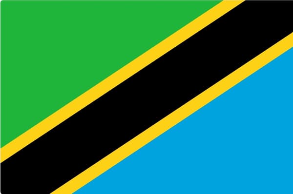 Flag fra Tanzania