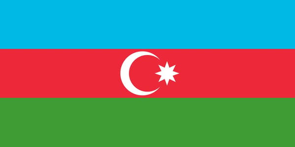 Flag for Aserbajdsjan