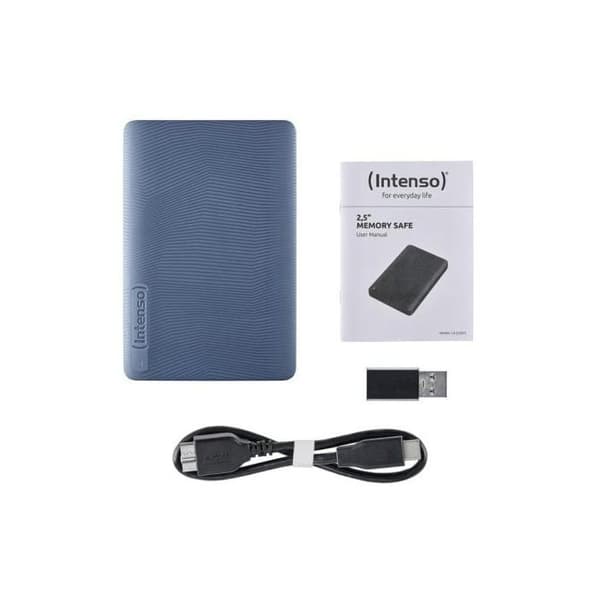 Intenso Memory Safe 2TB HDD 2.5" 5400rpm USB 3.2 Gen 1 Blå + Backup-programvara