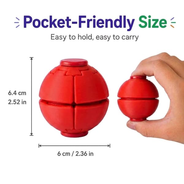 Tryck och snurra Fidget Squishy stressbollleksak - HelixCore
