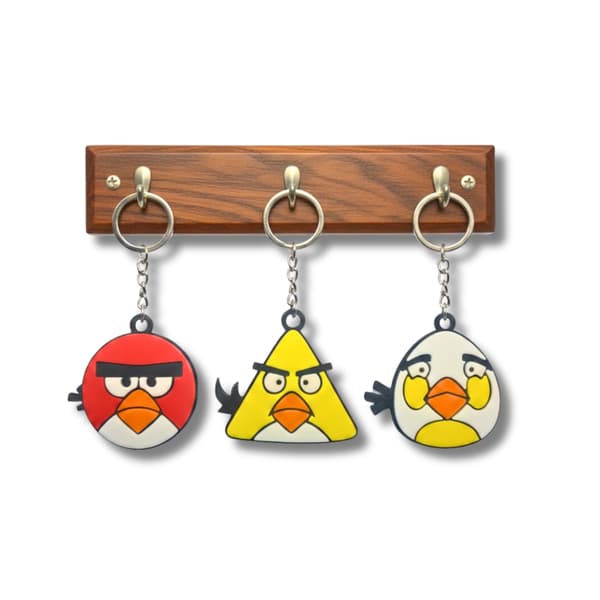 Angry Birds nøkkelring 3-pakning