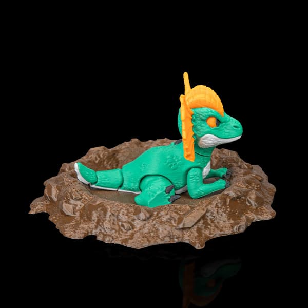 Dinosaurus Fidget -leluhahmo pesällä | Dini Mini Dino