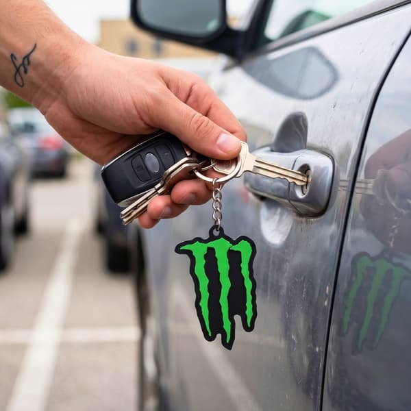 2x Monster-energiajuoma-avaimenperä