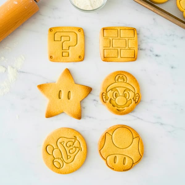 6 kpl 8 cm piparkakkumuotit | Inspired Mario Bros