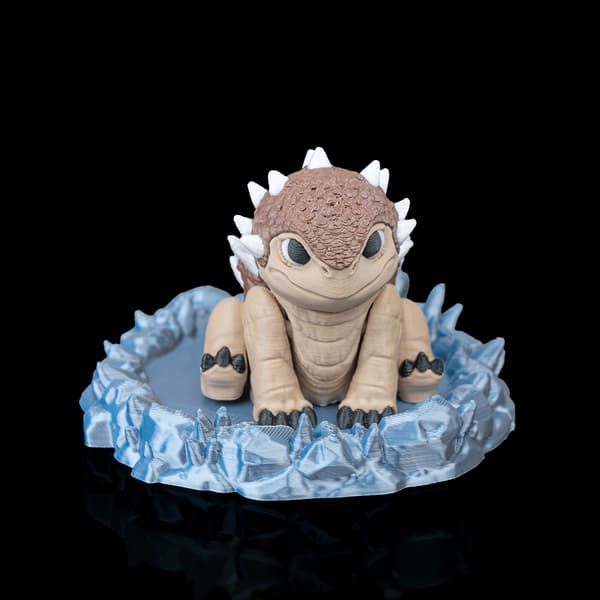 Dinosaurie Fidget-leksaksfigur med bo | Dini Mini Dino