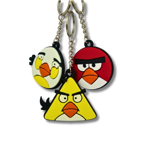 Angry Birds nøgleringe 3-pak