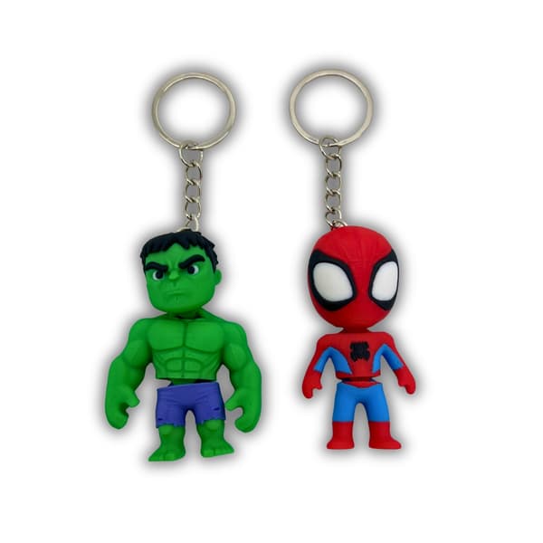 Superhjältar Spiderman Hulk-inspirerad nyckelring