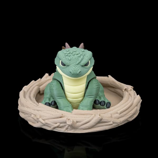 Dinosaur Fidget Legetøjsfigur med Rede | Dini Mini Dino