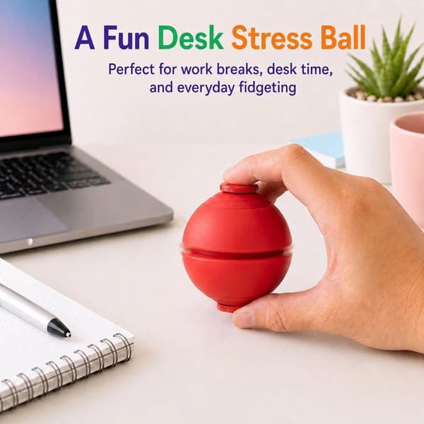Tryck och snurra Fidget Squishy stressbollleksak - HelixCore