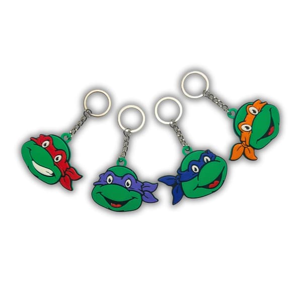 TMNT Ninja Turtles Nøkkelring 4-pakning