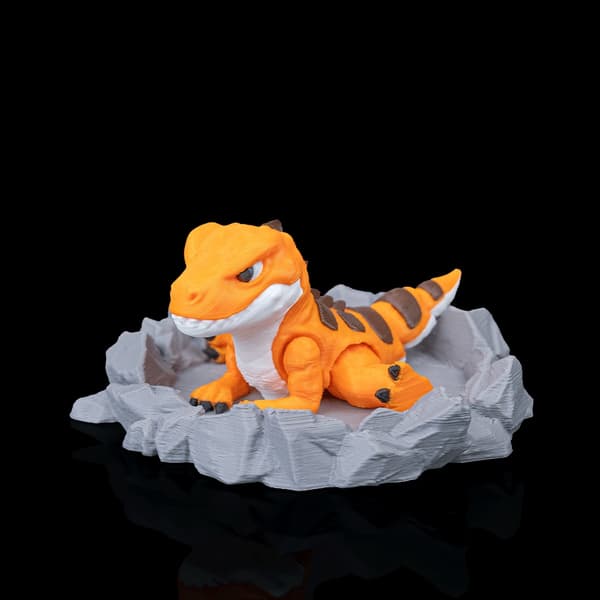 Dinosaurie Fidget-leksaksfigur med bo | Dini Mini Dino
