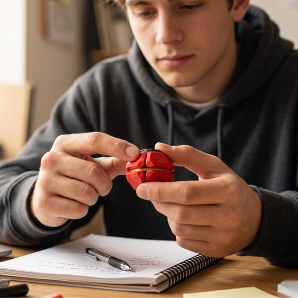 PentaClick Fidget Clicker - Squishy Stressleksak - Sensorisk klämboll