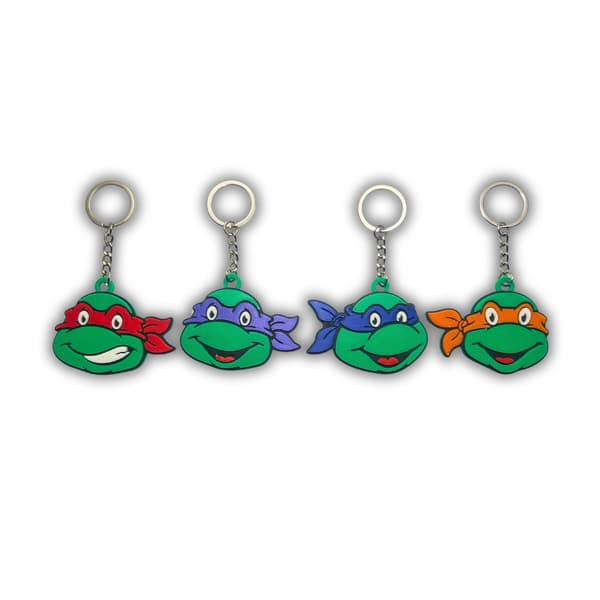 TMNT Ninja Turtles Nøkkelring 4-pakning